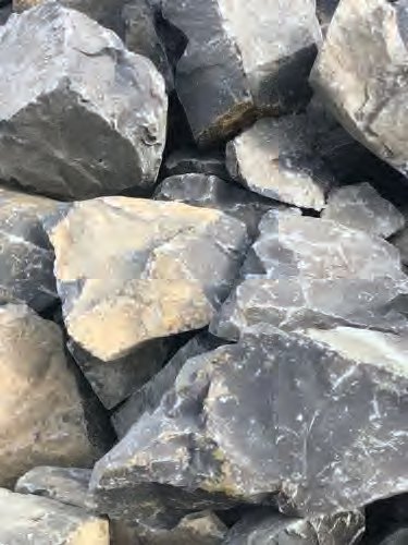Boulder stone.